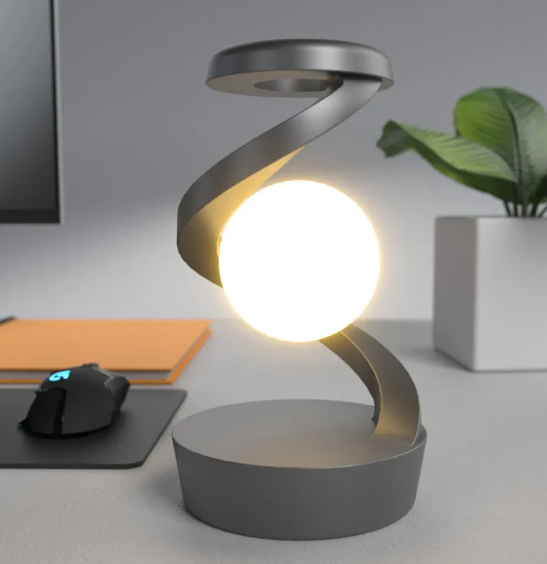 Verdiac Rotating Moon Lamp with Wireless Charging
