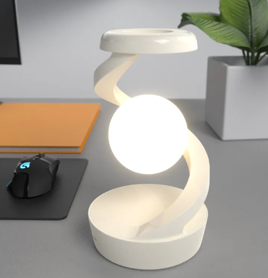 Verdiac Rotating Moon Lamp with Wireless Charging