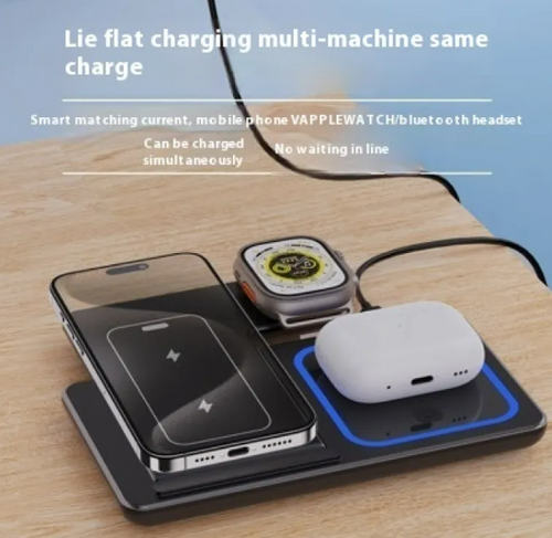 Verdiac 3-in-1 Foldable Wireless Charger Stand